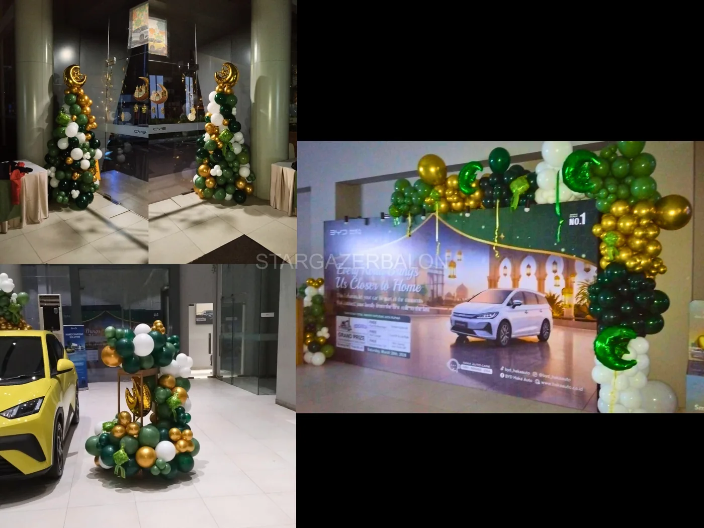 Dekor Balon BYD Idul Fitri
